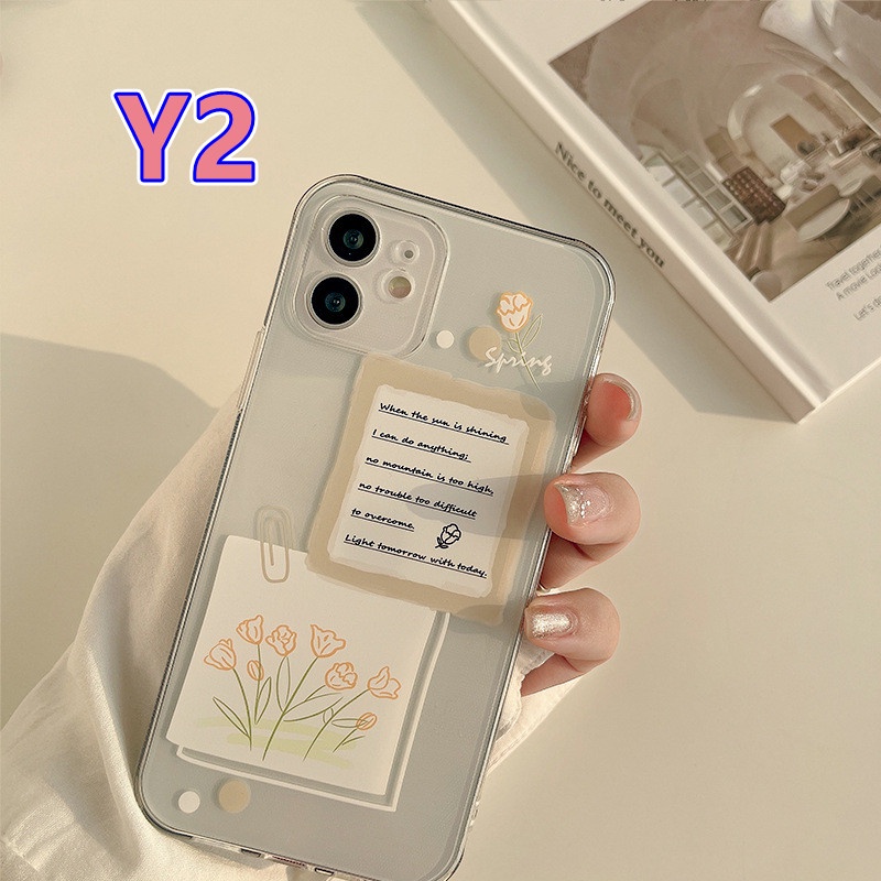 iPhone Floarl Summer Case iPhone 6 6s 7 8 Plus iPhone 11 12 Pro Max X XR XS MAX SE 2020 Fresh Flowers Memo Transparent Clear Soft TPU Back Cover Flower Casing for iPhone 7plus 8plus 12pro-Y2