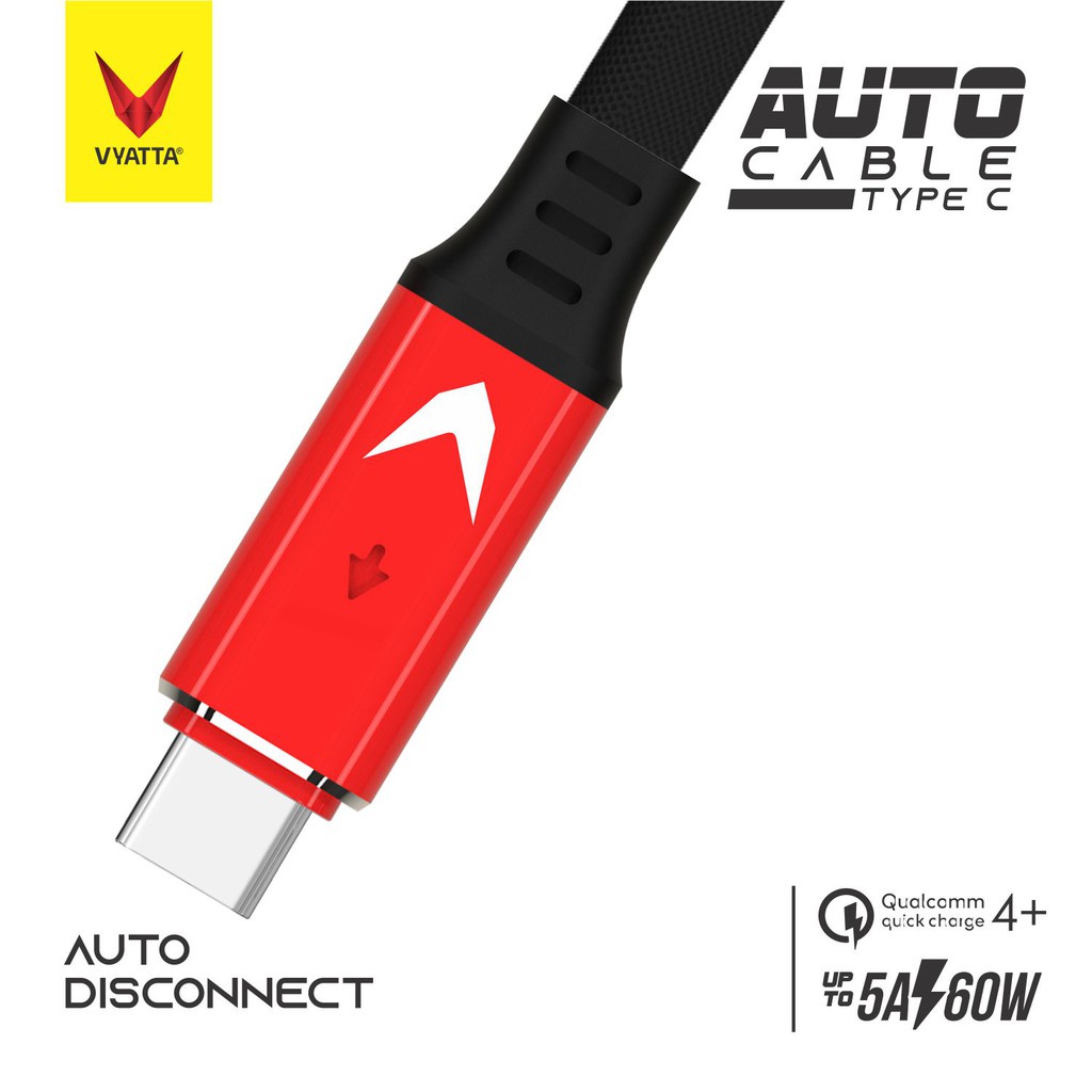 VYATTA Auto Cable / Kabel Data MicroUSB / TypeC / Lightning Smart Disconnect