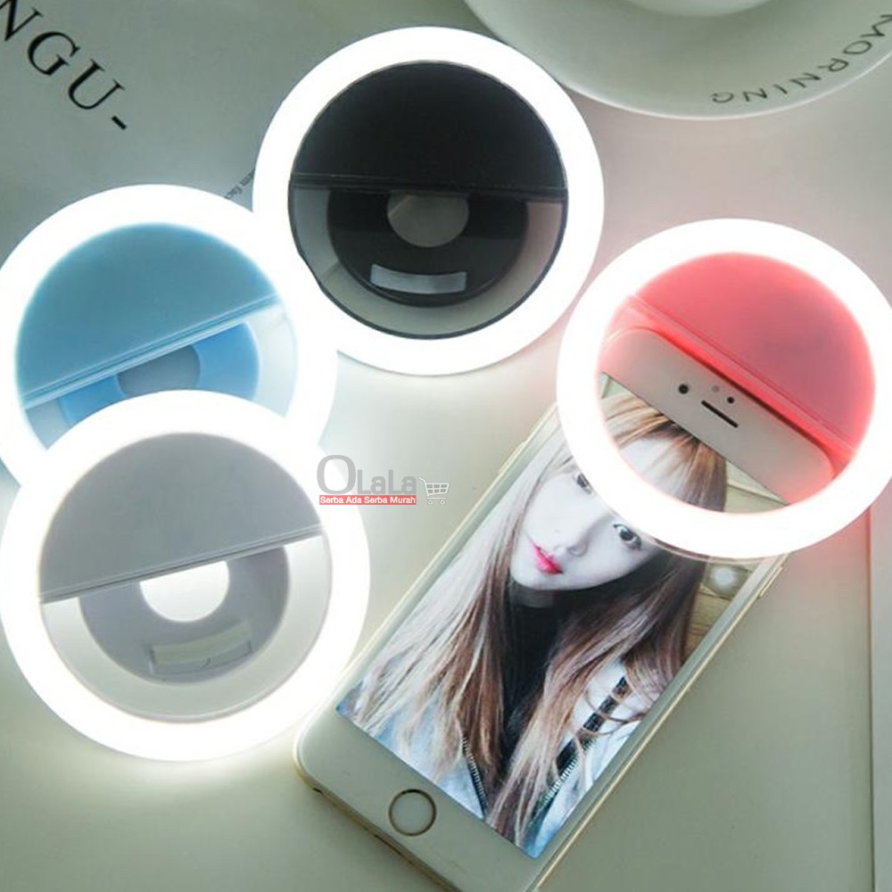 Ring Light Selfie LED / Lampu selfie Bulat untuk kamera camera hp Flash charm eyes TP-1208