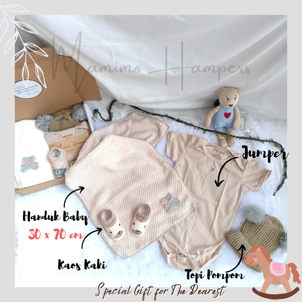 Hampers Baby Lucu Series Handuk atau Towel Baby | Newborn Gift Set | Kado bayi - By Mamimohampers