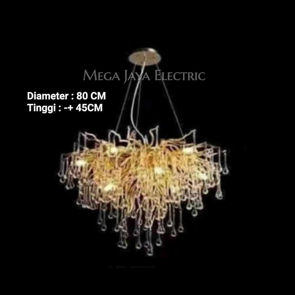 LAMPU GANTUNG AKAR RANTING CRYSTAL / LAMPU GANTUNG AKAR POHON KRISTAL