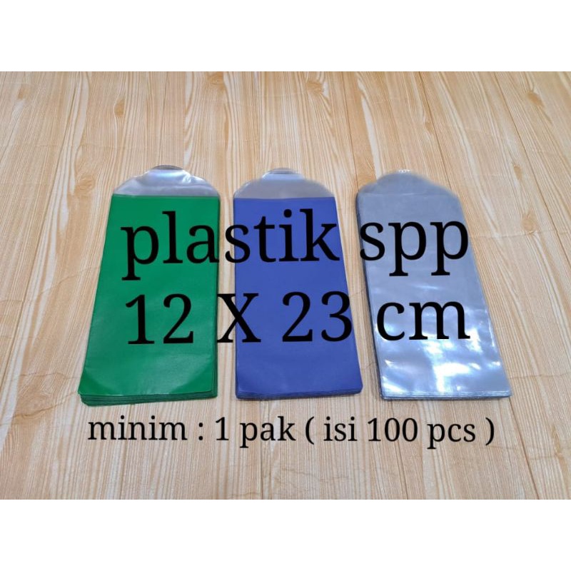 

plastik mika SPP, 12x23cm , minimal 1 pak ( isi 100pcs)