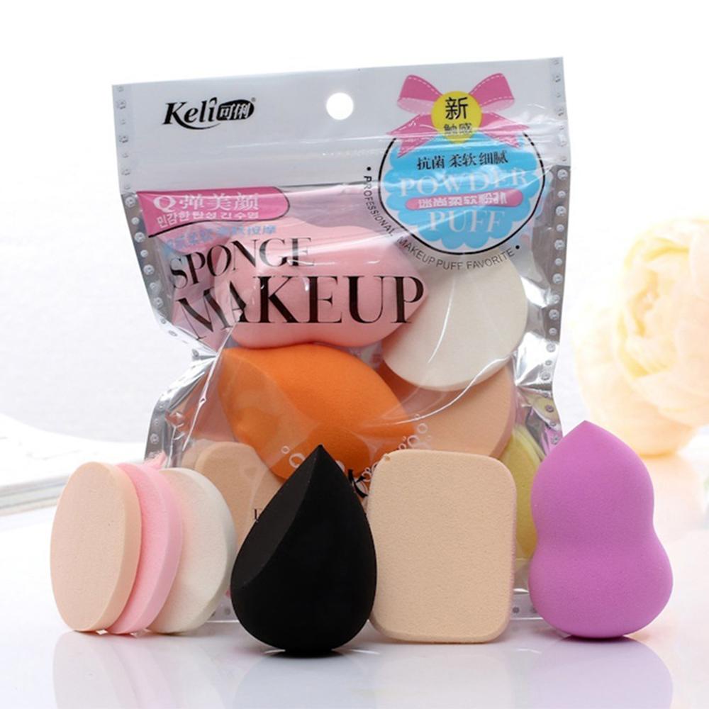 Mxbeauty Set Spons Makeup Wanita Mixed Face Contour Alat Kosmetik Basah Dan Kering Halus Foundation Makeup Sponge