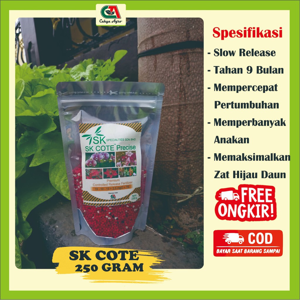 Pupuk Aglonema Merah Release Osmocote SK Cote 250 Gram