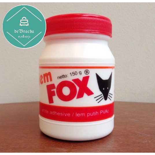 

Lem Fox 150gr Lem Putih PVAC Slime White Adhesive Lem Serbaguna