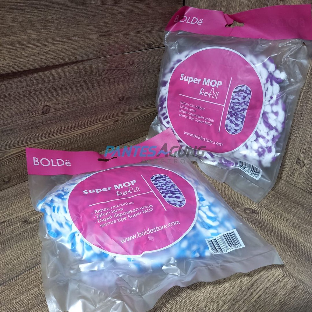 BOLDe REFILL SUPER MOP Bolde Asli Kain Pel Refil Microfiber Magic Mop Wonder Mop