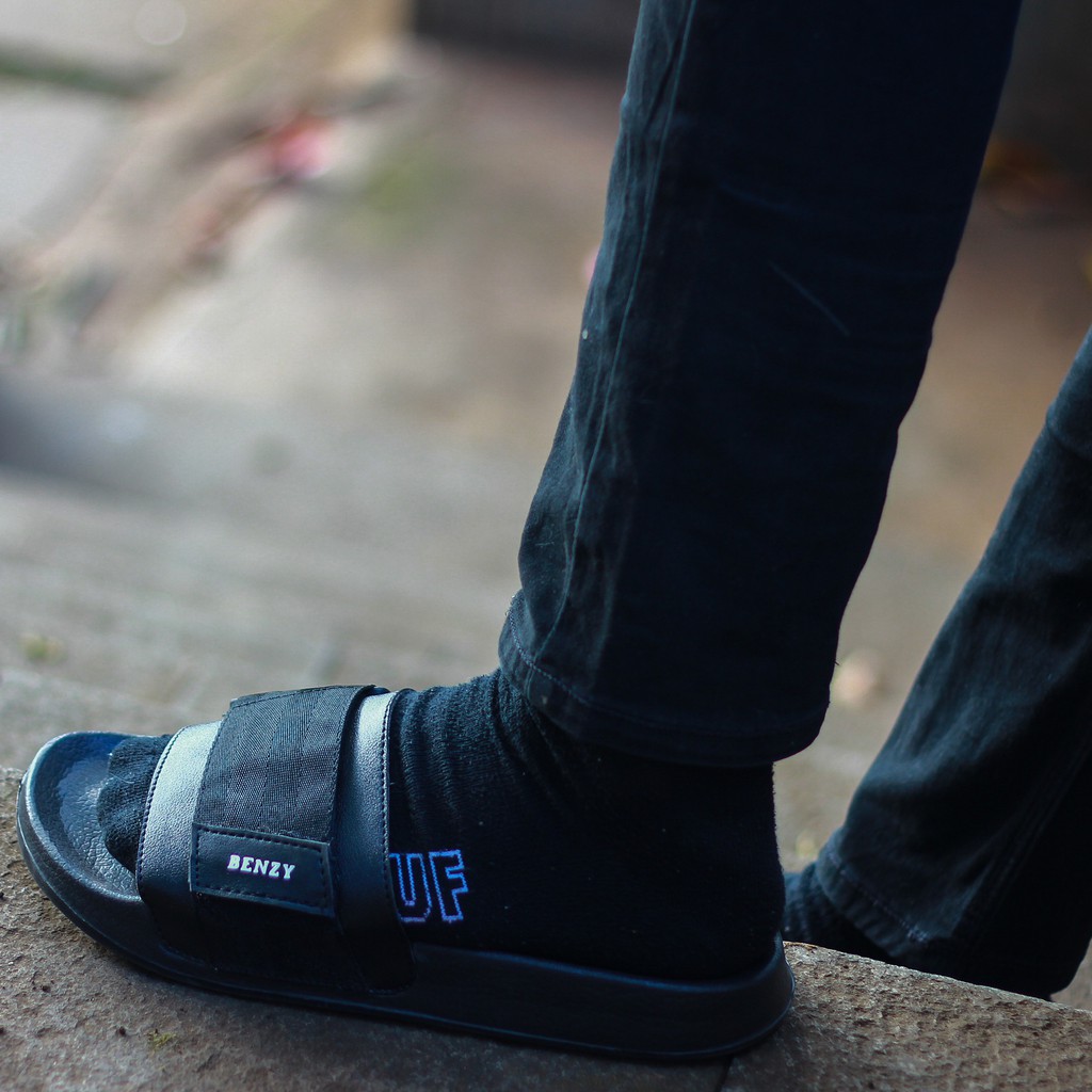 MADAVA BLACK |FORIND x BENZY| Sandal EVA Ringan Slop Jepit Santai Simple Pria/Men Sendal Footwear