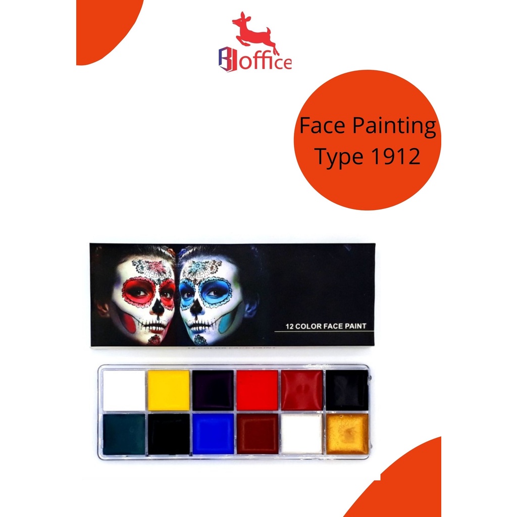 

V-Tec Face Painting Type 1912 12 Warna