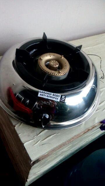 Hock Kompor Gas 1 Tungku Mutiara Gold 100 Mg Kgb 10mg - Kgb10mg - 10 Mg  Stainless