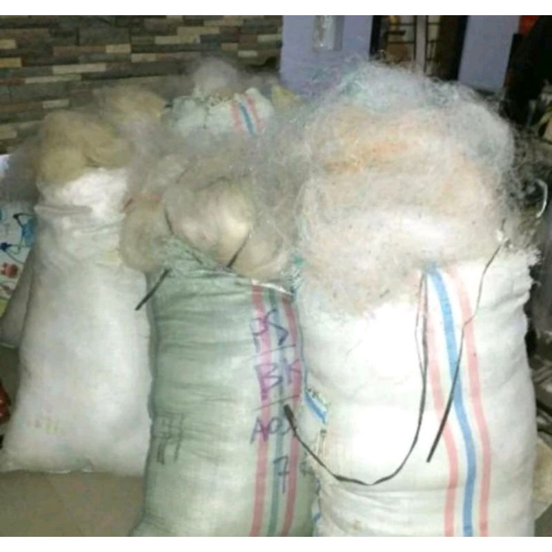 jaring bekas nelayan filter kolam dan akuarium ikan koi 10kg