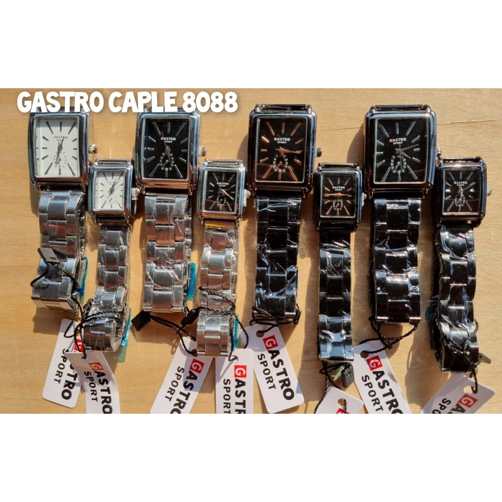 Jam Tangan GASTRO COUPLE CAPLE 8088 Watch Pria Dan wanita Couple Gastro Sport Stainless