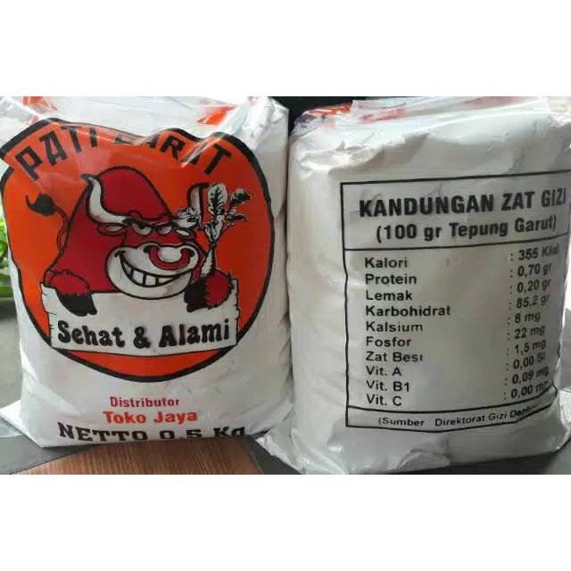 

Tepung Pati Garut 500gr