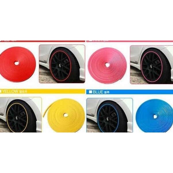 Murah Stiker List Karet Velg Ban Mobil Aksesoris Variasi Pelindung Ban Mobil