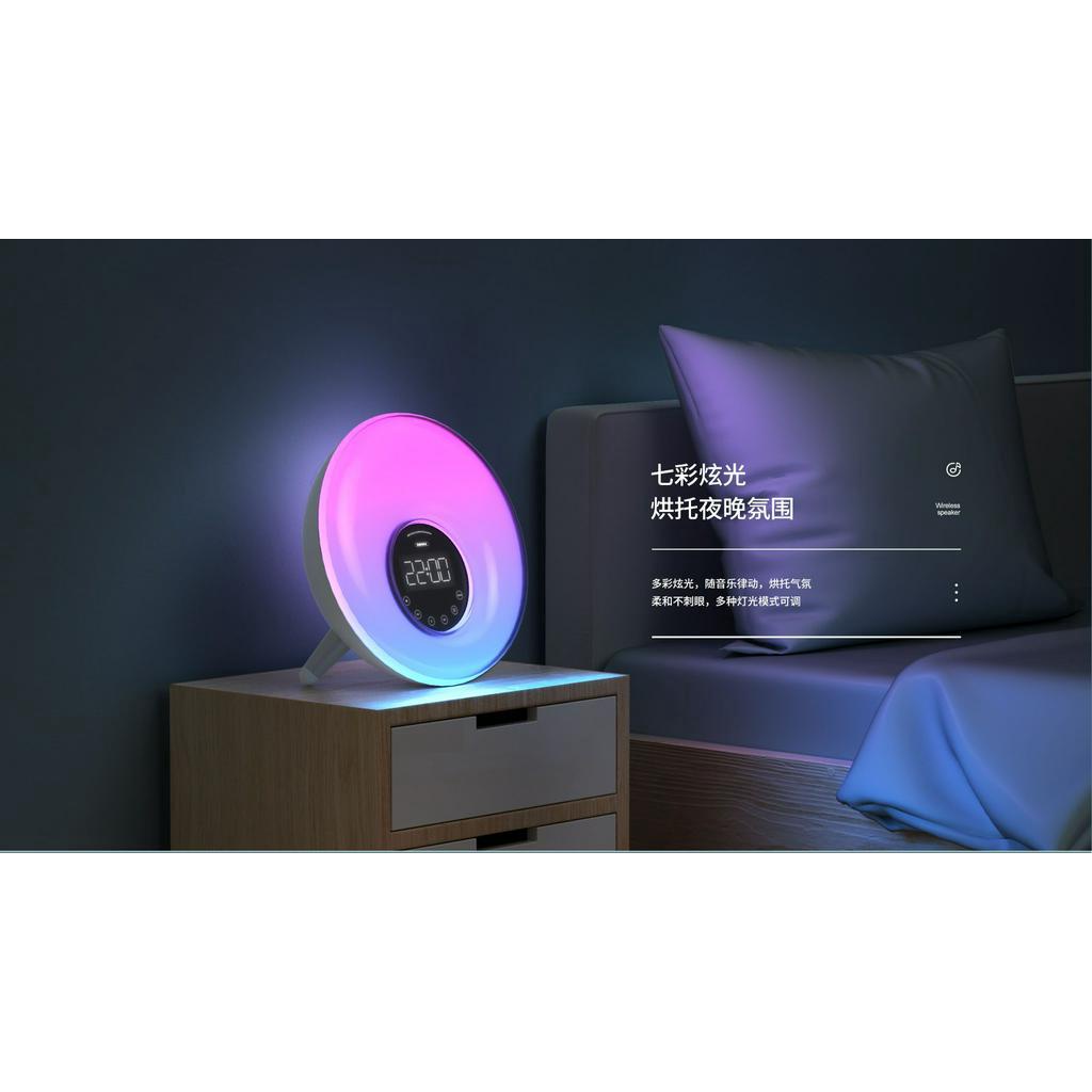 REMAX RB-M45 Desktop Ambient Light Fashion Bluetooth Speaker - BT Speaker dengan Lampu Interaktif