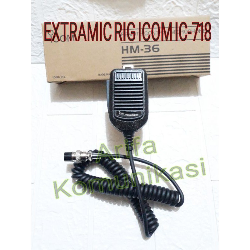 EXTRA MIC RADIO RIG ICOM IC-718 HM36 - EXTRAMIC ICOM HM-36 PTT MIC 718 756 HAND MIC ICOM 718 HM36