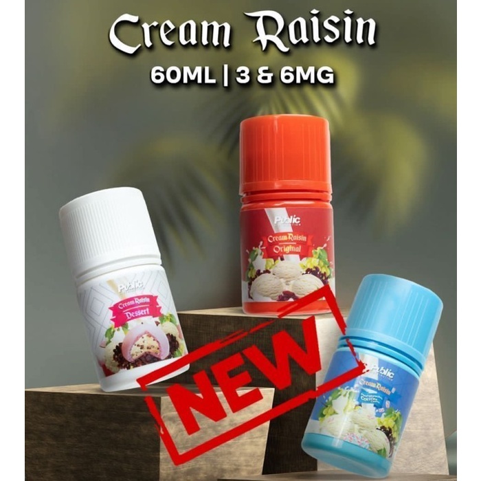 Liquid Cream Raisin Series 60ML by Public Distribution Berpita Cukai