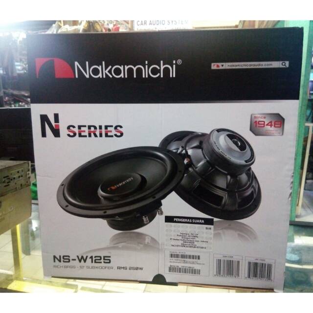Subwofer NAKAMICHI 12inc|subwofer mobil|salon mobil|audio mobil