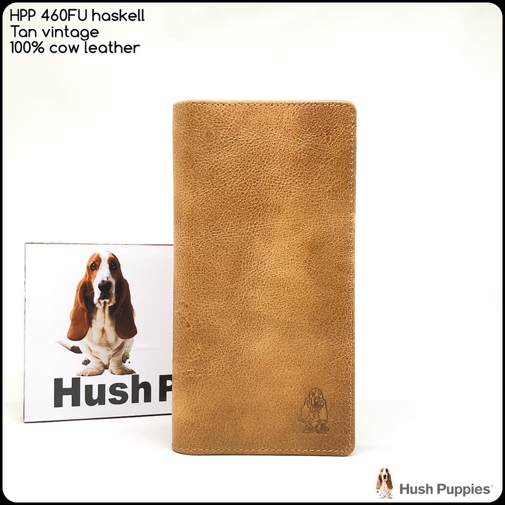 DOMPET PANJANG HUSH PUPPIES 460FU COKLAT MUDA TAN VINTAGE  