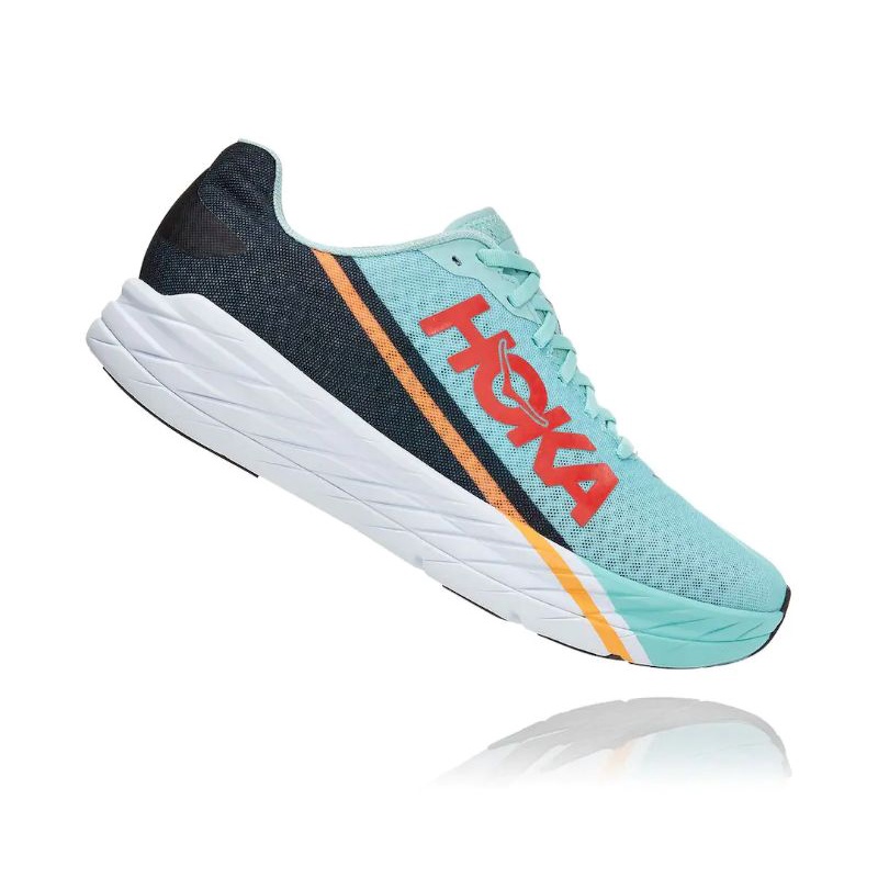 Jual Hoka One One Rocket X Unisex Road Running - Eggshell Blue