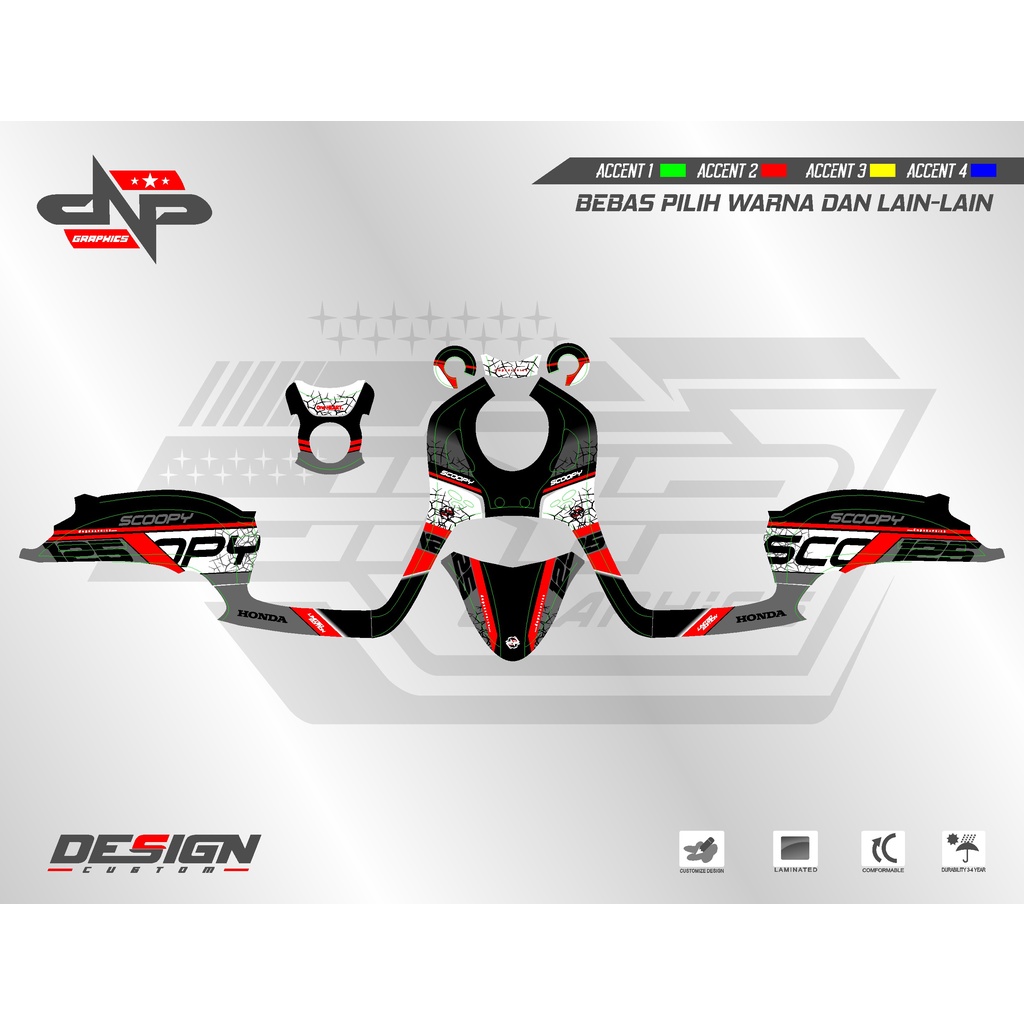 Decal Stiker SCOOPY FI 2021 01
