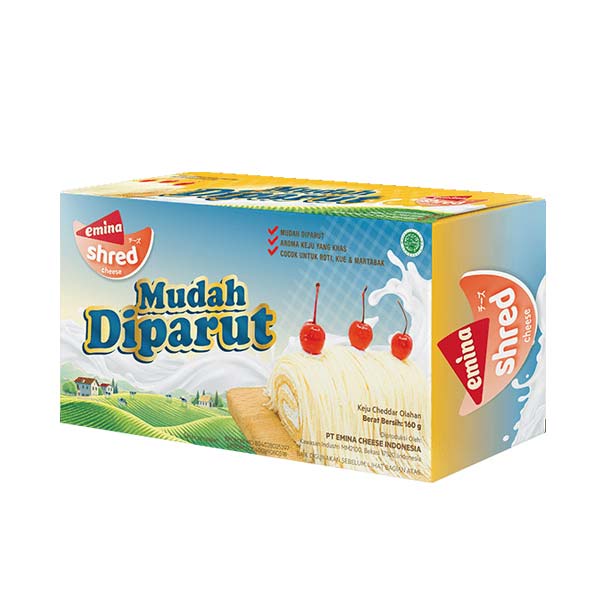 

EMINA CHEESE BLOCK SHRED MUDAH DIPARUT 160 GR