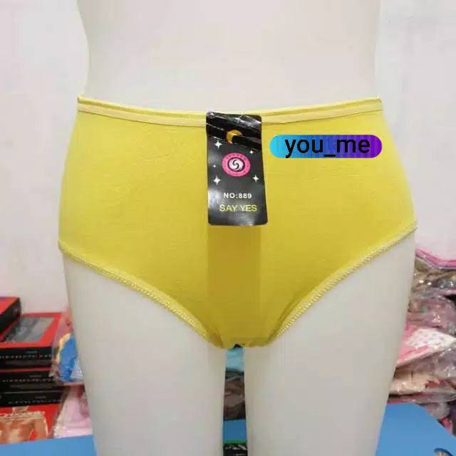 Celana dalam wanita polos impor merek say yes / free size