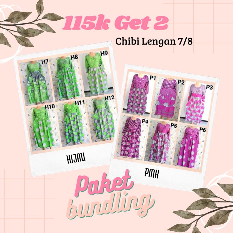 115K Get 2 !! PROMO DISKON PAKET BUNDLING CHIBI LENGAN 7/8 HAP STOK TERBATAS