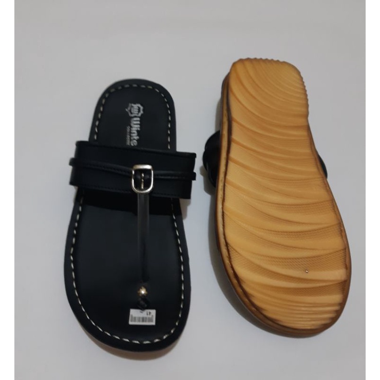 sandal tarumpah pria sol karet mentah tasik 888