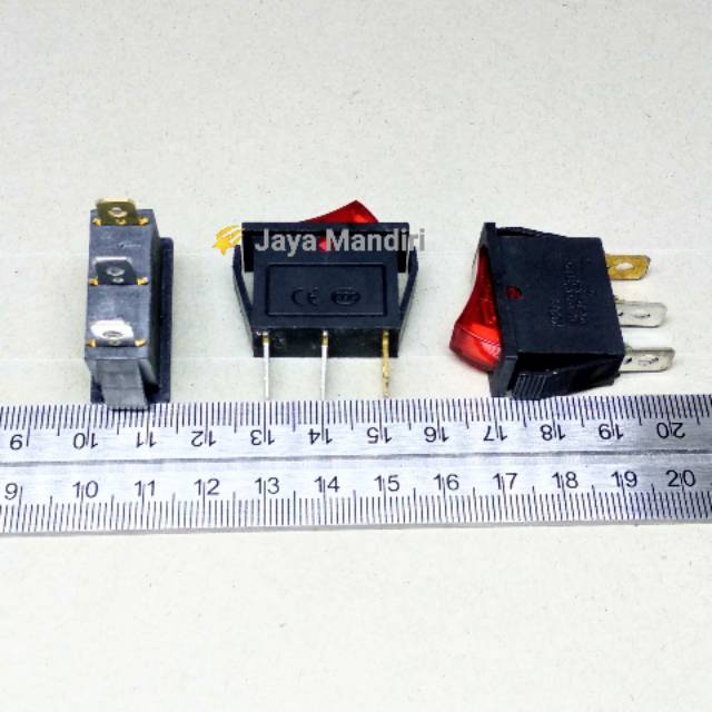 Saklar / Switch Lampu Gepeng 3 pin (ON - OFF) / Saklar Gepeng 3 Kaki