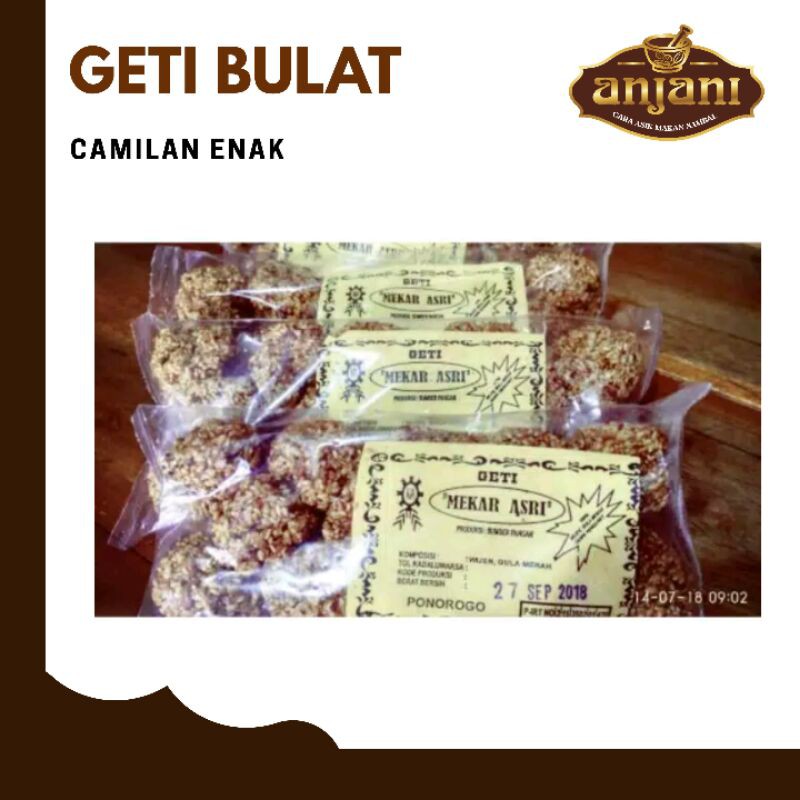 

GETI WIJEN BULAT ENAK GURIH MANIS ASLI KRENYES KHAS TRENGGALEK