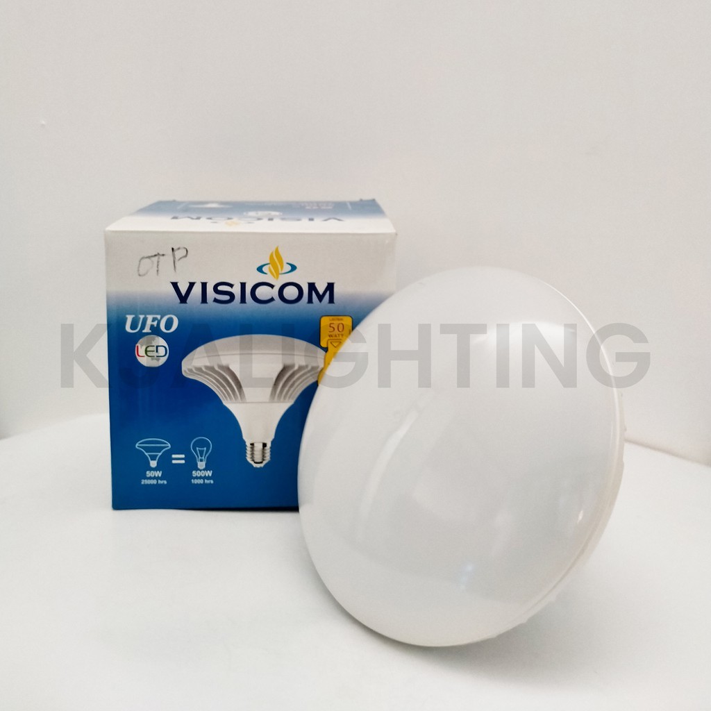 LAMPU LED UFO DECORATIVE LED VISICOM 50W PUTIH