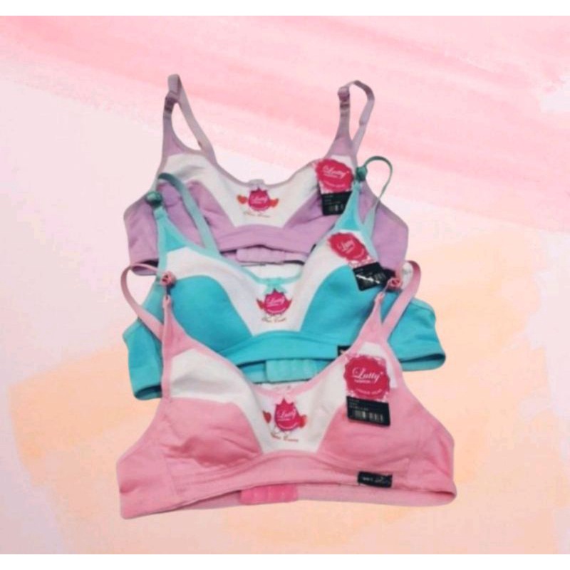 Sport Bra ABG Lutty Anak Perempuan Miniset BH Remaja Import Adem Mini Set SD SMP