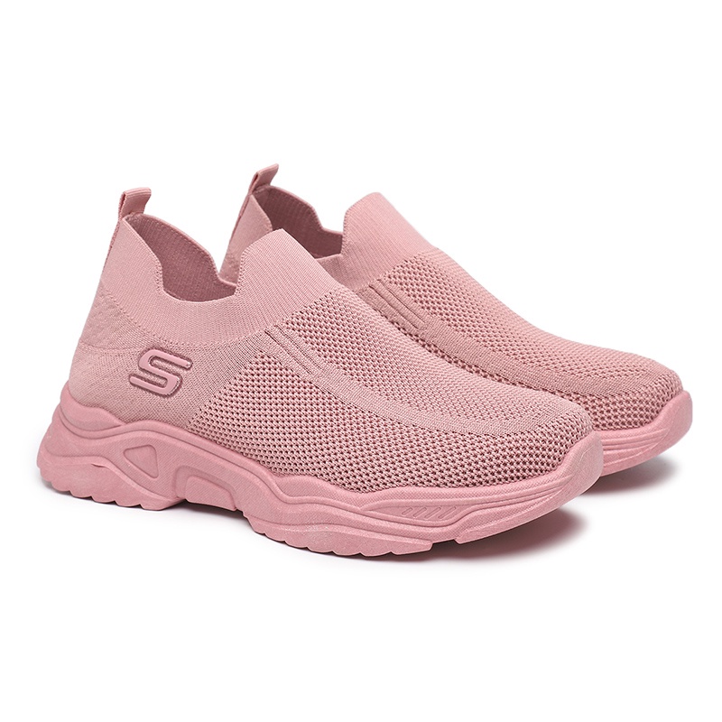 [GROSIR][COD] SEVEN_DAY SEPATU RAJUT WANITA SLIP ON OLAHRAGA TANPA TALI SPORT SHOES FZ-F27