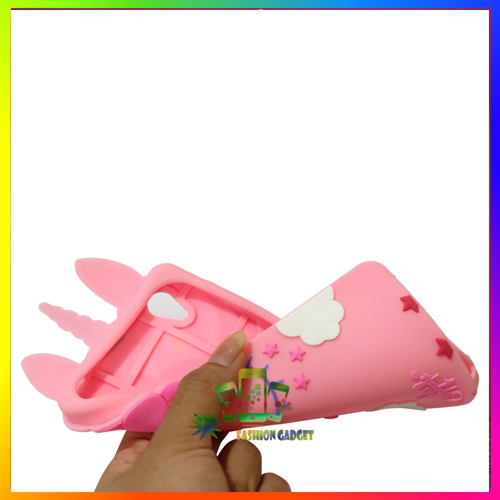 Soft Case Bahan Silikon TPU Motif Unicorn 3D Vivo Y51 Kasing HP 3D Vivo Y51 Gambar Kartun Kuda Poni