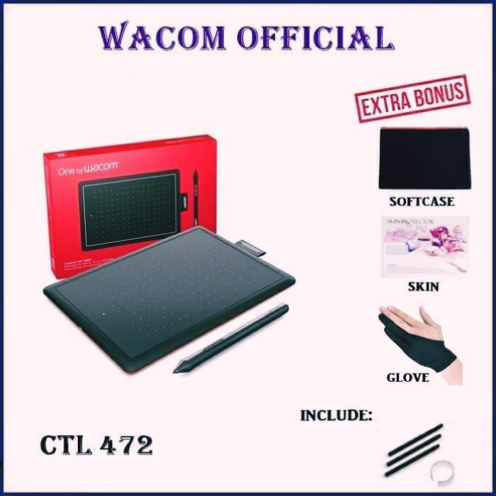 Pen Tablet Wacom one small CTL 472 garansi resmi