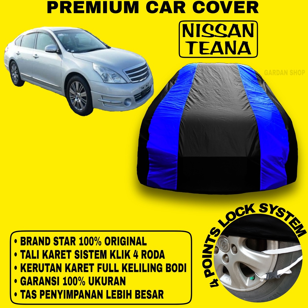 Body Cover NISSAN TEANA Sarung Strip BIRU Penutup Pelindung Selimut Bodi Mobil Teana PREMIUM Blue