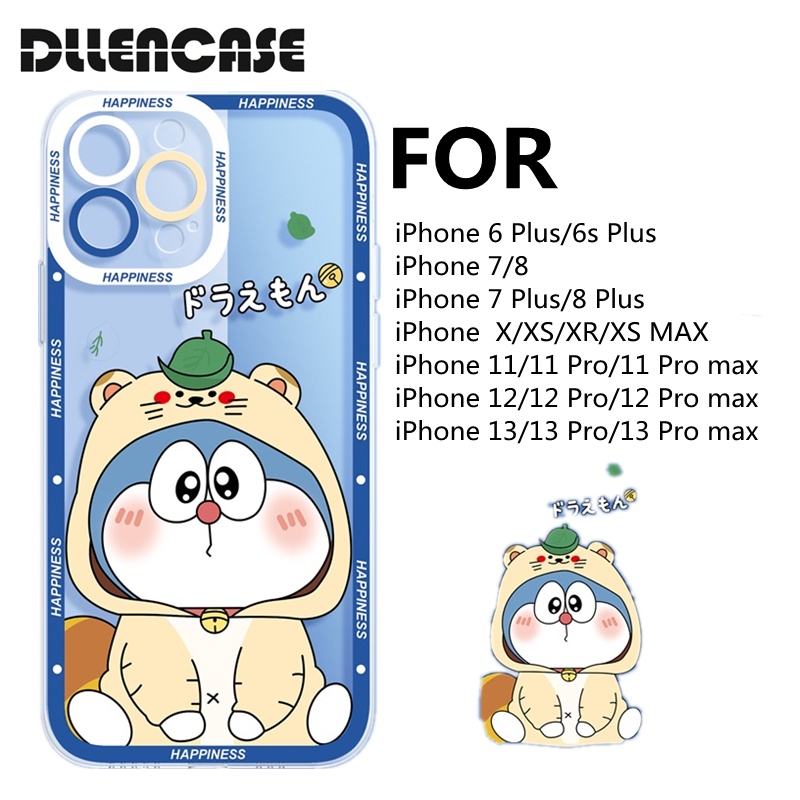 Dllencase Casing Soft Case TPU Motif Kartun Untuk iPhone 14 13 Pro Max 6 + / 6s + / 7 / 7 + / 8 / 8 + / X / XS / XR / XS Max / 11 / 12 / 13 / A2 Pro 37 Pro Max