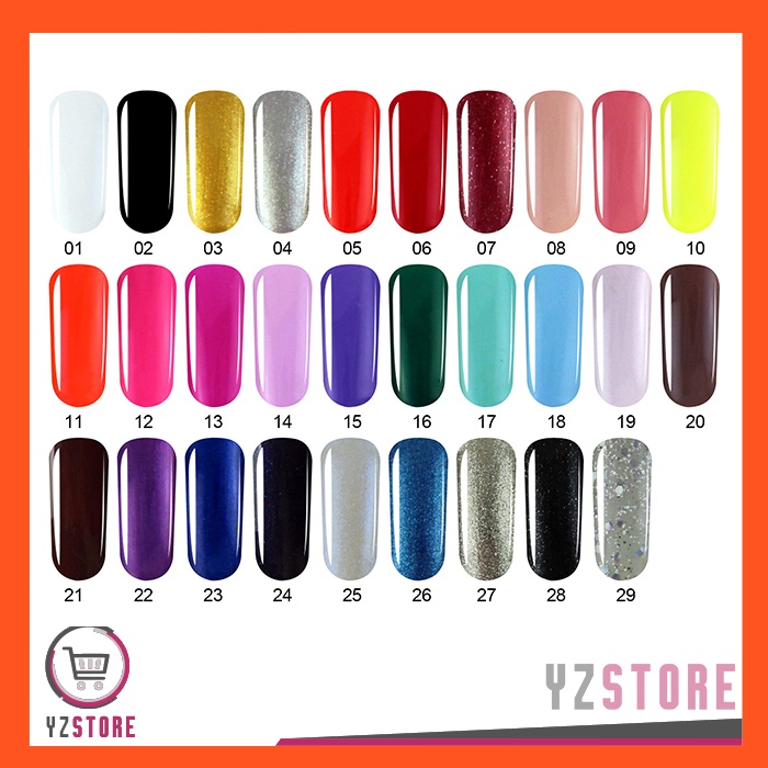 Kutek Gel Nail Polish UV LED 7ml 01-20 YZ85