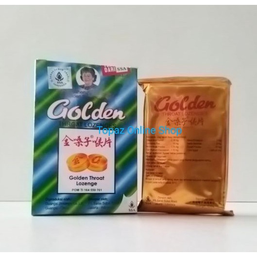 

Golden Throat Lozenges Obat Permen Pereda Sakit Tenggorokan / Panas Dalam