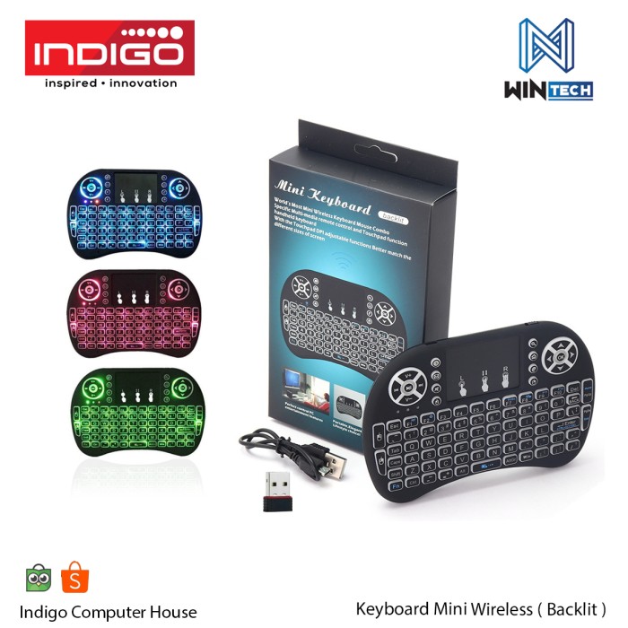 Keyboard Mini i8 Backlit Mouse Keypad Wireless | Keyboard Mini Wireless