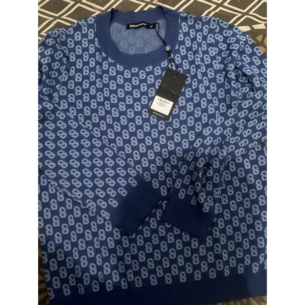 new sweatshirt buttonscarves royal blue size L