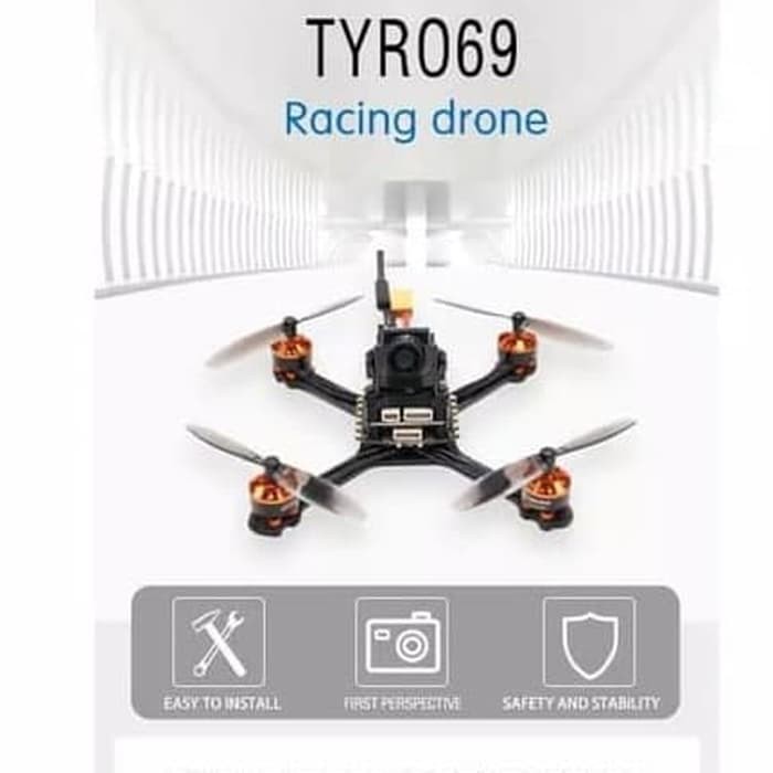 Eachine tyro69 105mm Drone Racing PNP 2.5 Inci DIY dengan caddx Beetle