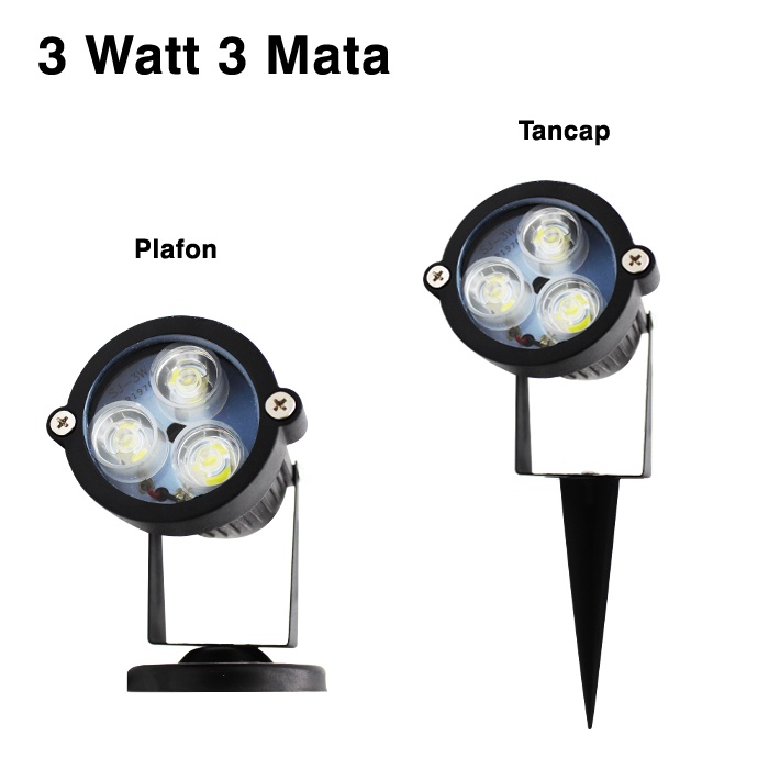 Lampu Sorot Led / Lampu Sorot Taman Led Tancap 3W 5W Outdoor