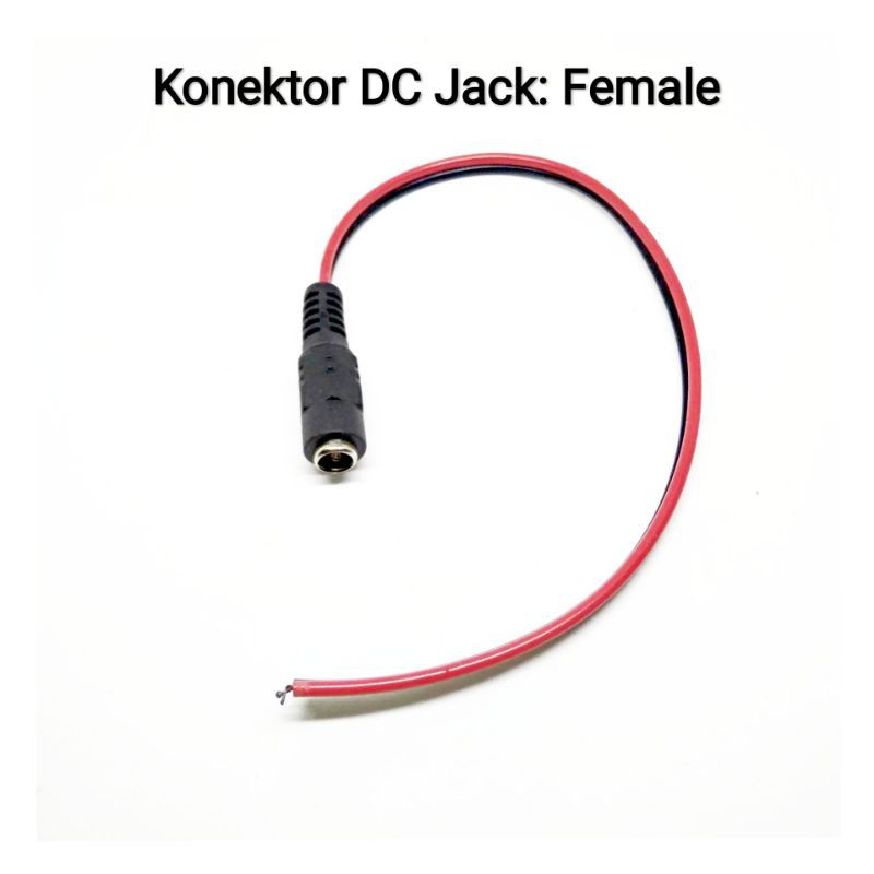 Kabel DC Jack 5.5 x 2.1 mm DIY Untuk Power Supply Adaptor CCTV