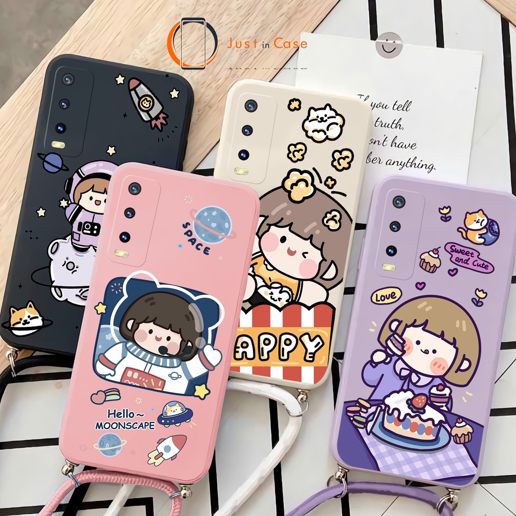 Sling Case Macaron Softcase Tali (UV06) Vivo Y21 Y21S Y21T Y21A Y33S Y33T Y20 Y12S Y20S Y15S Y01 V23E V21 V20 SE V20 Y30 Y50 Y11 Y12 Y15 Y17 Y91 Y93 Y95 Y15s Y51 Y51A V17 V19 S1 S1 PRO Z1 PRO V15 V11 Y91C Y53S