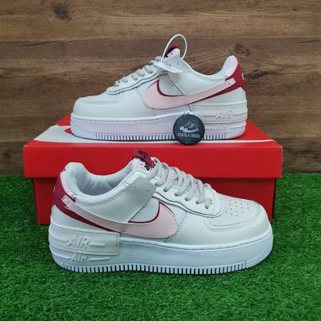 air force ones red and pink