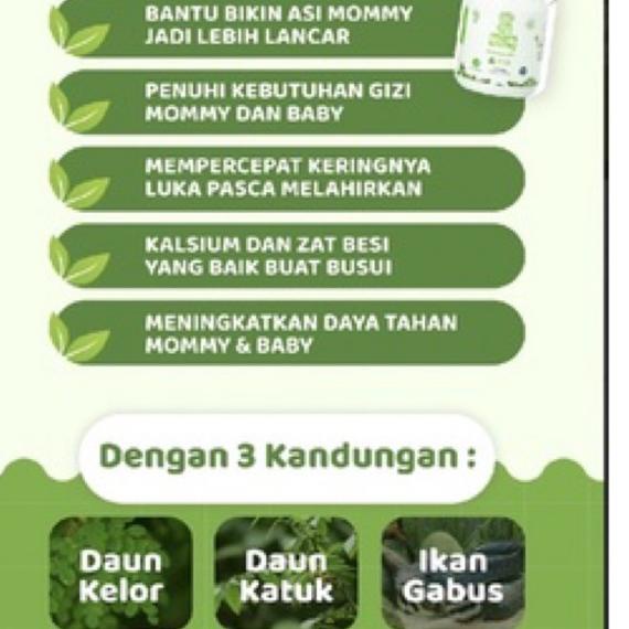 ✩ 30 kapsul KELOR MOM UUNG/ halal mom uung / momuung / pelancar asi MOMUUNG SURABAYA ➪