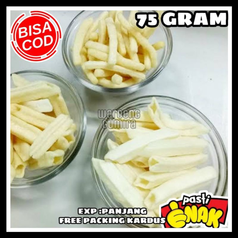 

Stik Potato asin Potato 2000 Snack kiloan Makanan Ringan Cemilan Jadul Jajanan Murah 75 Gram