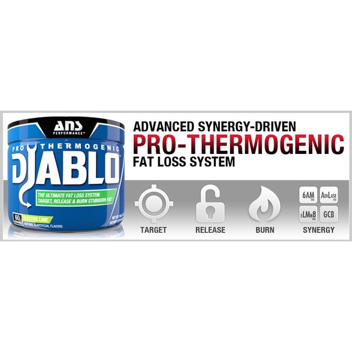 ANS DIABLO AM 60 SERVING PEMBAKAR LEMAK DIET SUPLEMEN MAKANAN FITNESS  KESEHATAN NON HYDROXYCUT