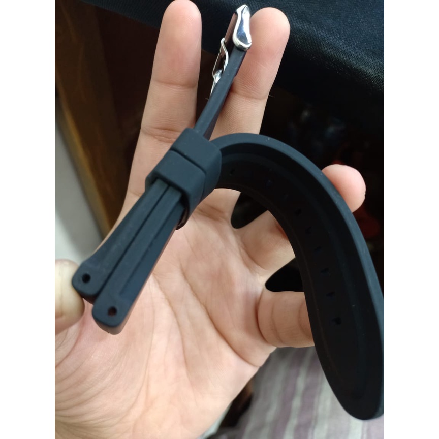 STRAP TALI RUBBER COCOK UNTUK JAM TANGAN T5 / TALI JAM TANGAN LENTUR DAN ELASTIS